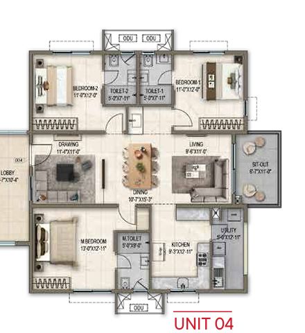 Poulomi Florique Floorplan-4